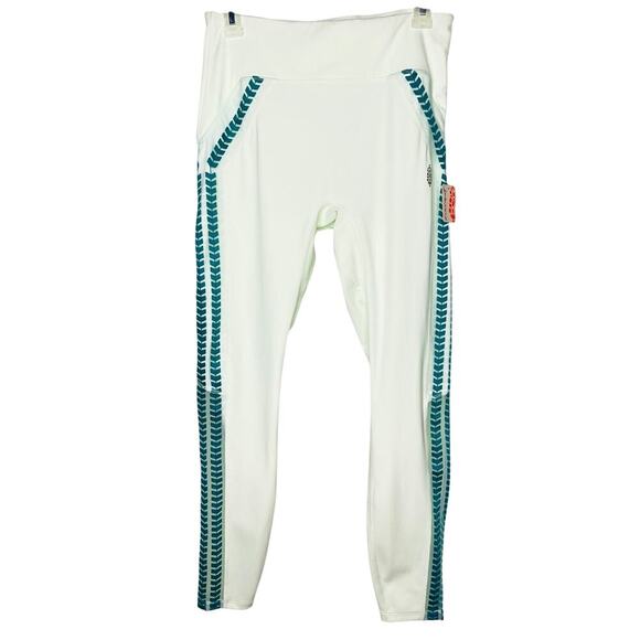 Free People Movement women’s Desert Renegade Leggings Aqua Glass M NWT - Picture 6 of 8